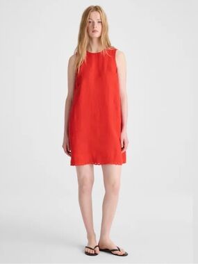 Madewell Sleeveless Scarlet Shift Mini Dress